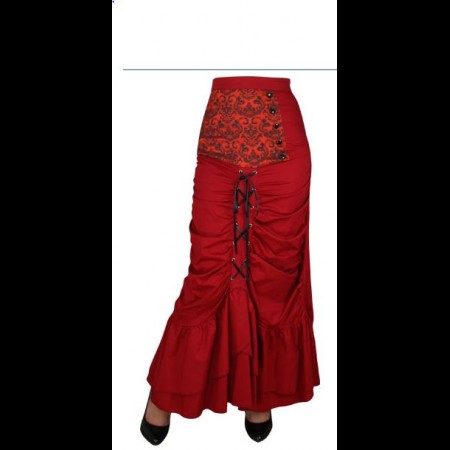 Chic Star Red Victorian Circle Skirt size 18